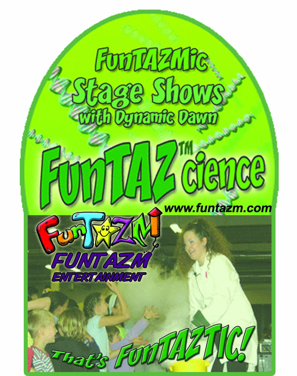 Silly Science Graphic - FunTAZ'cience Entertainment